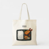 Bento Cartoon Illustration Tragetasche (Rückseite)