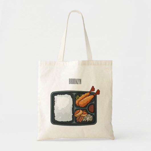 Bento Cartoon Illustration Tragetasche (Vorne)