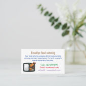 Bento Cartoon Illustration Visitenkarte (Stehend Vorderseite)