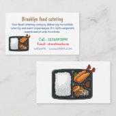 Bento Cartoon Illustration Visitenkarte (Vorne/Hinten)