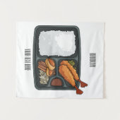 Bento Cartoon Illustration Wandteppich (Vorderseite (Horizontal))