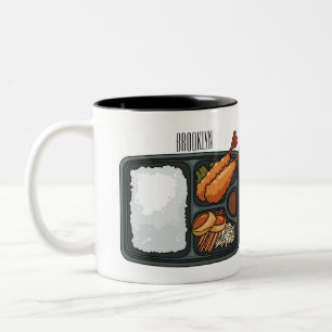 Bento Cartoon Illustration Zweifarbige Tasse