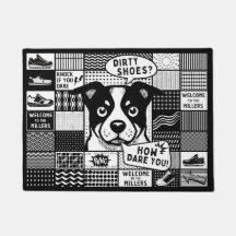 Bento Gitter mit Spaß und Hund im Stil der Pop Art