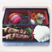 Bento Kasten-Sushi-japanische Reis-Nahrung Mousepad (Vorne)