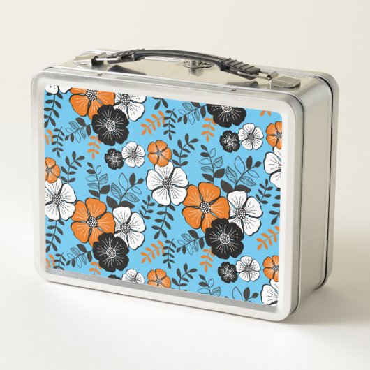 Bento Orange Metall Brotdose (Rückseite)