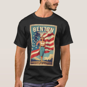 Benton Arkansas USA Reisen Tourismus Vintage T-Shirt