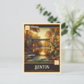 Benton, Arkansas | Vintage Postkarte (Stehend Vorderseite)