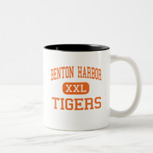 Benton Hafen - Tiger - hoch - Benton Hafen Zweifarbige Tasse