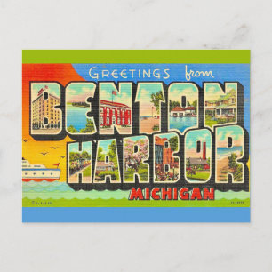 Benton Harbor Michigan Grußpostkarte Postkarte