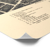 Benton Harbour, Michigan Panorama Karte - 1889 Poster (Ecke)