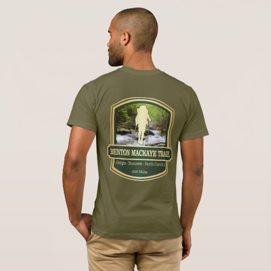 Benton MacKaye Trail (B) T-Shirt (Schwarz voll)