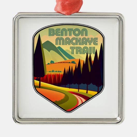 Benton MacKaye Trail Colors Ornament Aus Metall (Vorne)