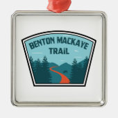 Benton MacKaye Trail Ornament Aus Metall (Vorne)