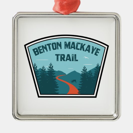 Benton MacKaye Trail Ornament Aus Metall (Vorne)
