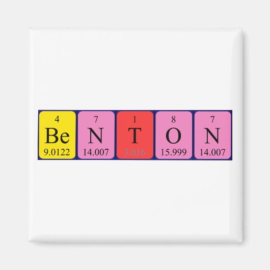 Benton Periodenmagnet Magnet (Vorne)