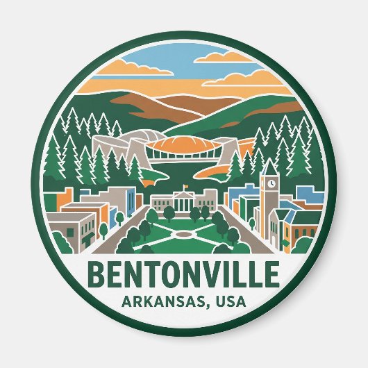 Bentonville Arkansas Magnet (Vorne)