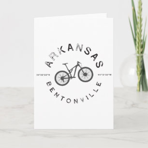 Bentonville Arkansas Mountainbike-T-Shirt  Karte