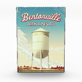 Bentonville, Arkansas Reiseplakat. Fotoblock (Vorderseite)