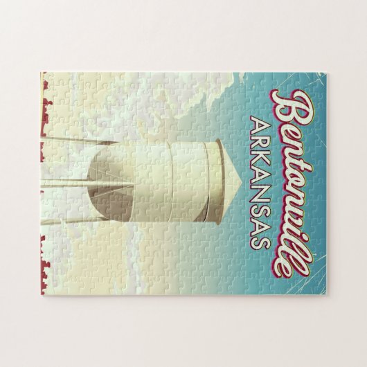 Bentonville, Arkansas Reiseplakat. Puzzle (Horizontal)