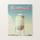 Bentonville, Arkansas Reiseplakat. Puzzle (Vertikal)