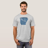 Bentonville Arkansas Wood Grain T-Shirt (Vorne ganz)