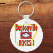Bentonville Rocks ! (rot) Schlüsselanhänger (Vorderseite)
