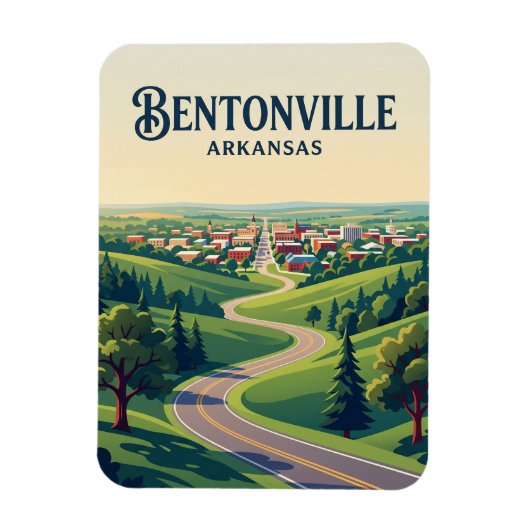 Bentonville USA Magnet (Vertikal)