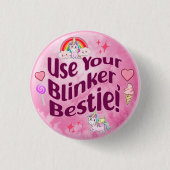 Benutze deinen Blinker, Bestie! BESTE FREUNDIN Bes Button (Vorderseite)