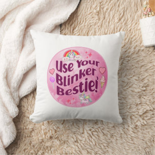 Benutze deinen Blinker, Bestie! BESTE FREUNDIN Bes Kissen