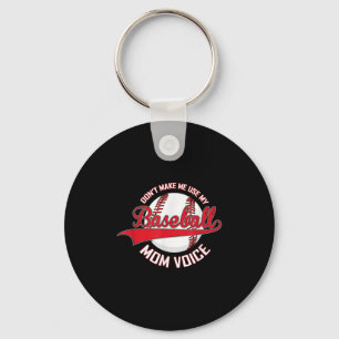 Benutze nicht meine Baseball-Mama-Stimme Baseball Schlüsselanhänger