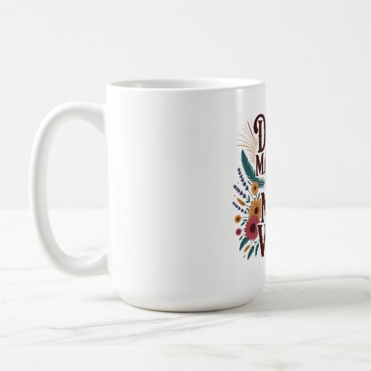 Benutze nicht meine Mutter-Stimme Kaffeetasse (Links)