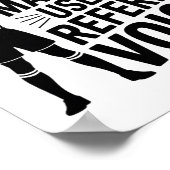 Benutze nicht meine Schiedsrichterstimme, Schiedsr Poster (Ecke)