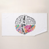 Benutzen oder verlieren Sie es - Funny Brain Badehandtuch (Badehandtuch)