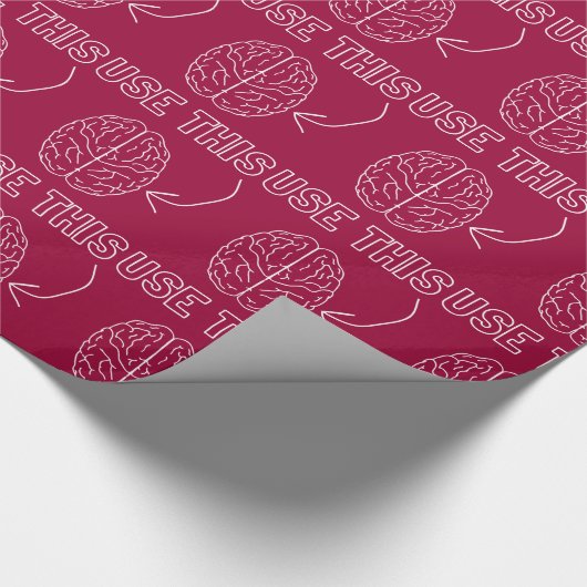 Benutzen Sie dieses Gehirn Geschenkpapier (Ecke)
