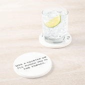 Benutzen Sie einen Untersetzer, oder ich loche Sie Getränkeuntersetzer (Seite)