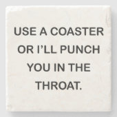 BENUTZEN Sie EINEN UNTERSETZER, ODER ich LOCHE SIE Steinuntersetzer (Vorderseite)