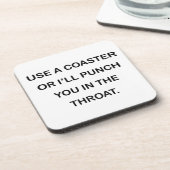 BENUTZEN Sie EINEN UNTERSETZER, ODER ich LOCHE SIE Untersetzer (Linke Seite)