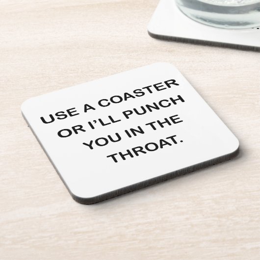 BENUTZEN Sie EINEN UNTERSETZER, ODER ich LOCHE SIE Untersetzer (Linke Seite)