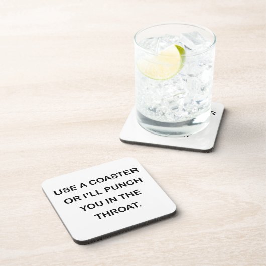 BENUTZEN Sie EINEN UNTERSETZER, ODER ich LOCHE SIE Untersetzer (Rechte Seite)