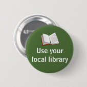 Benutzen Sie Ihre lokale Bibliothek Button (Vorne & Hinten)