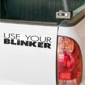 Benutzen Sie Ihren Blinker! Autoaufkleber (Auf Lkw)