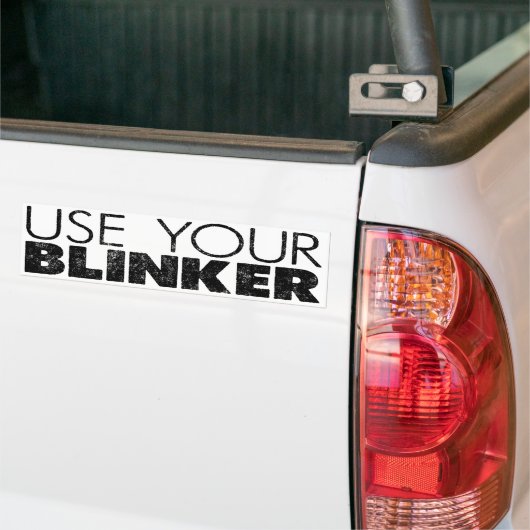Benutzen Sie Ihren Blinker! Autoaufkleber (Auf Lkw)
