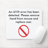 Benutzer-Fehler Mousepad (Mit Mouse)