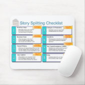 Benutzer-Geschichten-aufspaltencheckliste Mousepad (Mit Mouse)