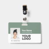 Benutzerarbeitnehmer | Name des Foto-Bar oder des Ausweis (Vorderseite mit Clip)