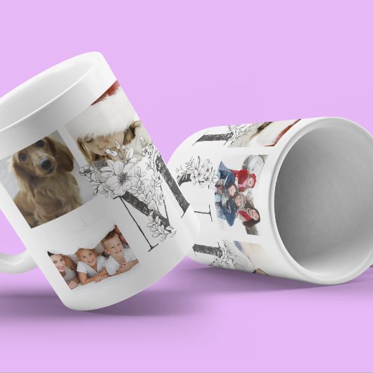 BenutzerBest | MIN | Jedes florale Multi-Foto Kaffeetasse