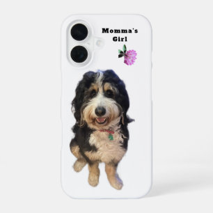 Benutzerdefinable „Momma’s Girl“ Hunde-iPhone 16-H iPhone 16 Hülle