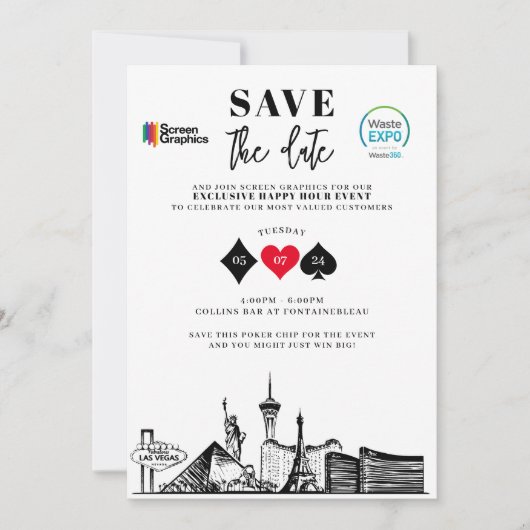 BENUTZERDEFINED SAVE THE DATE EINLADUNG (Vorderseite)