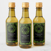 Benutzerdefinetes Anahata-Herzchakra-ätherisches-Ö Weinetikett (Flaschen)