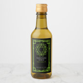 Benutzerdefinetes Anahata-Herzchakra-ätherisches-Ö Weinetikett (Vorderseite)